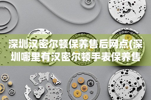 深圳漢密爾頓保養(yǎng)售后網(wǎng)點(diǎn)(深圳哪里有漢密爾頓手表保養(yǎng)售后服務(wù)點(diǎn))