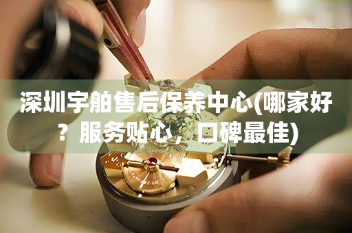 深圳宇舶售后保養(yǎng)中心(哪家好？服務(wù)貼心，口碑最佳)