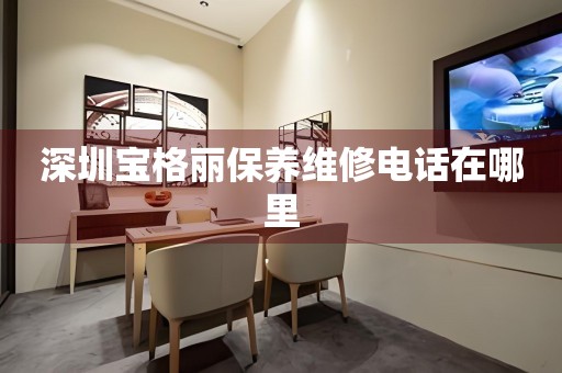深圳寶格麗保養(yǎng)維修電話在哪里