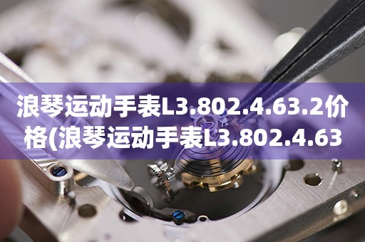 浪琴運(yùn)動(dòng)手表L3.802.4.63.2價(jià)格(浪琴運(yùn)動(dòng)手表L3.802.4.63.2價(jià)格查詢(xún)與比較)