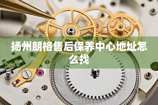 揚(yáng)州朗格售后保養(yǎng)中心地址怎么找