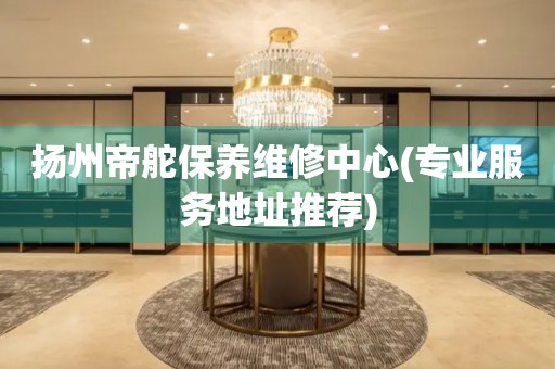 揚州帝舵保養(yǎng)維修中心(專業(yè)服務(wù)地址推薦)