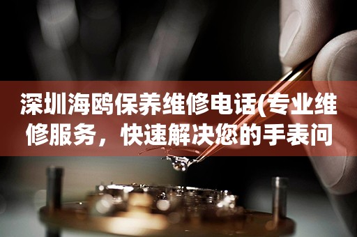深圳海鷗保養(yǎng)維修電話(專業(yè)維修服務(wù)，快速解決您的手表問題)