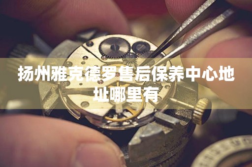 揚(yáng)州雅克德羅售后保養(yǎng)中心地址哪里有