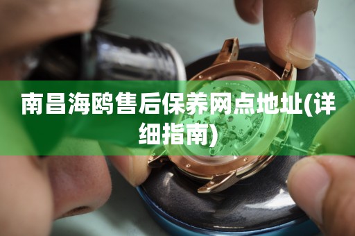 南昌海鷗售后保養(yǎng)網(wǎng)點地址(詳細指南)