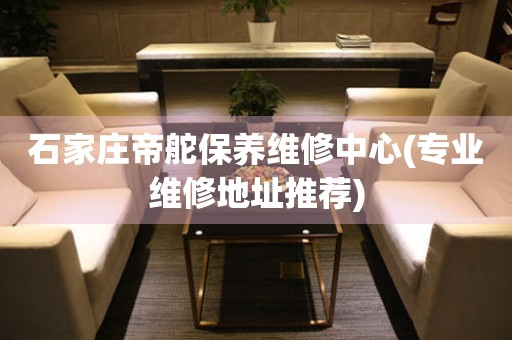 石家莊帝舵保養(yǎng)維修中心(專業(yè)維修地址推薦)