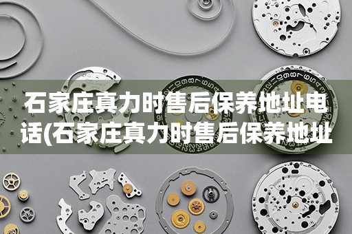 石家莊真力時售后保養(yǎng)地址電話(石家莊真力時售后保養(yǎng)地址電話查詢攻略)