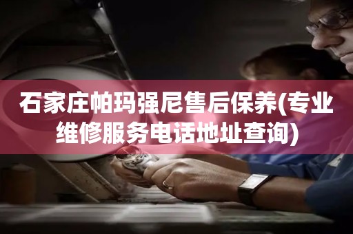 石家莊帕瑪強尼售后保養(yǎng)(專業(yè)維修服務(wù)電話地址查詢)