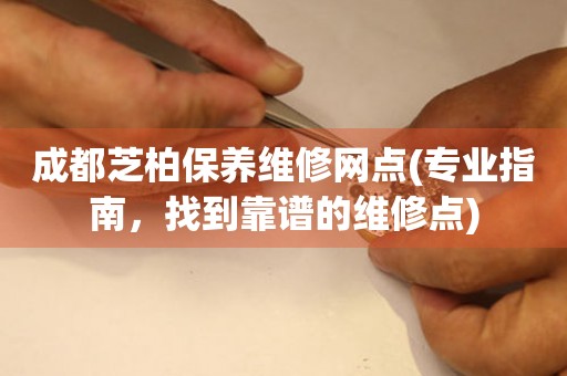 成都芝柏保養(yǎng)維修網(wǎng)點(專業(yè)指南，找到靠譜的維修點)