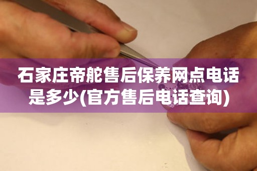 石家莊帝舵售后保養(yǎng)網(wǎng)點電話是多少(官方售后電話查詢)