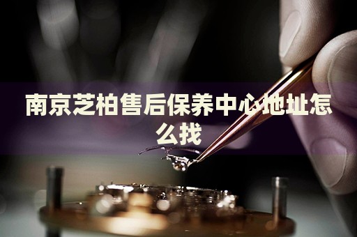 南京芝柏售后保養(yǎng)中心地址怎么找