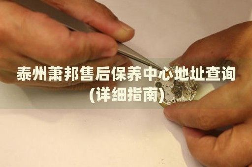 泰州蕭邦售后保養(yǎng)中心地址查詢(詳細(xì)指南)