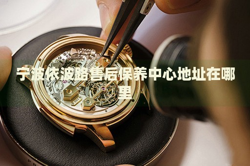 寧波依波路售后保養(yǎng)中心地址在哪里