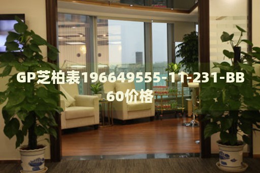 GP芝柏表196649555-11-231-BB60價格