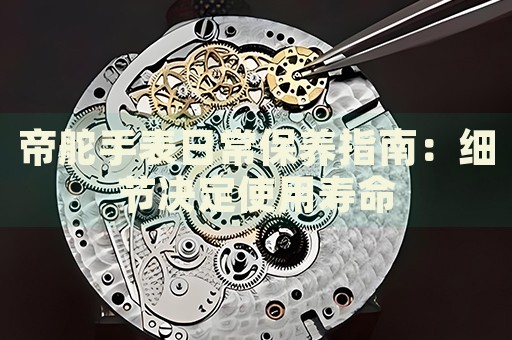 帝舵手表日常保養(yǎng)指南：細(xì)節(jié)決定使用壽命