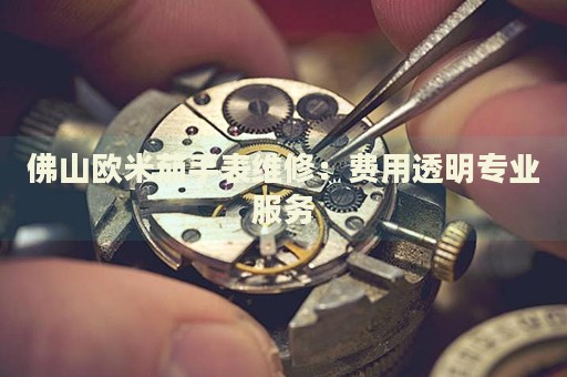 佛山歐米茄手表維修：費用透明專業(yè)服務
