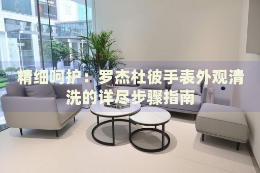 精細呵護：羅杰杜彼手表外觀清洗的詳盡步驟指南