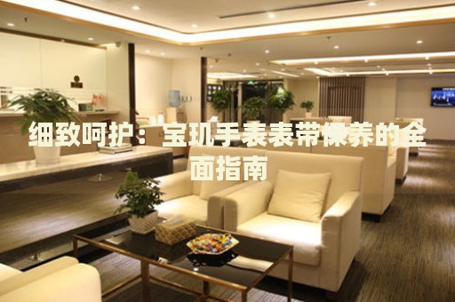 細致呵護：寶璣手表表帶保養(yǎng)的全面指南