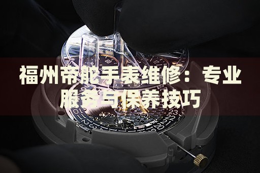 福州帝舵手表維修：專業(yè)服務(wù)與保養(yǎng)技巧