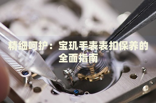 精細(xì)呵護(hù)：寶璣手表表扣保養(yǎng)的全面指南