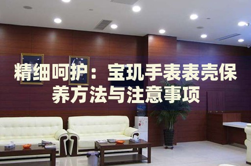 精細呵護：寶璣手表表殼保養(yǎng)方法與注意事項