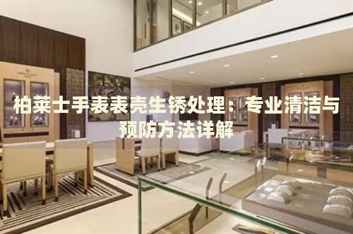 柏萊士手表表殼生銹處理：專業(yè)清潔與預(yù)防方法詳解