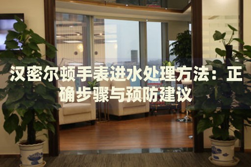 漢密爾頓手表進(jìn)水處理方法：正確步驟與預(yù)防建議