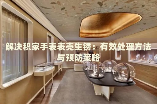 解決積家手表表殼生銹：有效處理方法與預防策略