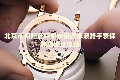北京市朝陽(yáng)區(qū)呼家樓街道依波路手表保養(yǎng)店地址電話