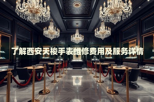 了解西安天梭手表維修費用及服務(wù)詳情