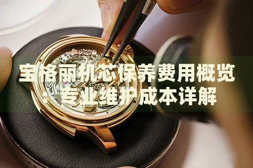 寶格麗機(jī)芯保養(yǎng)費(fèi)用概覽：專業(yè)維護(hù)成本詳解