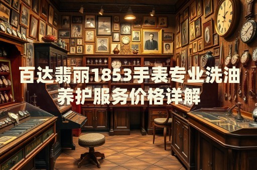 百達(dá)翡麗1853手表專(zhuān)業(yè)洗油養(yǎng)護(hù)服務(wù)價(jià)格詳解