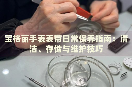 寶格麗手表表帶日常保養(yǎng)指南：清潔、存儲(chǔ)與維護(hù)技巧