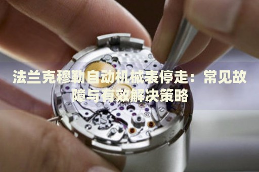 法蘭克穆勒自動(dòng)機(jī)械表停走：常見故障與有效解決策略