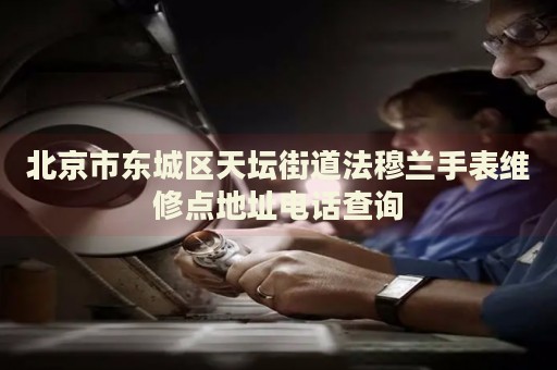 北京市東城區(qū)天壇街道法穆蘭手表維修點地址電話查詢