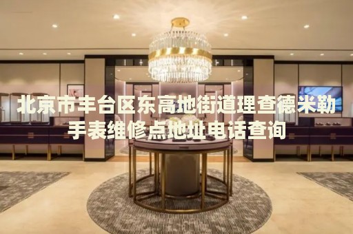北京市豐臺區(qū)東高地街道理查德米勒手表維修點地址電話查詢