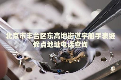 北京市豐臺(tái)區(qū)東高地街道宇舶手表維修點(diǎn)地址電話查詢