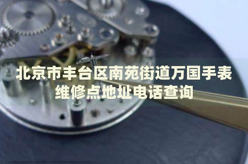 北京市豐臺區(qū)南苑街道萬國手表維修點地址電話查詢