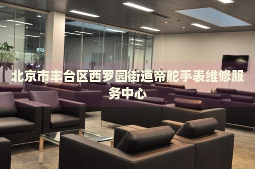 北京市豐臺區(qū)西羅園街道帝舵手表維修服務中心