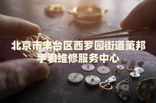 北京市豐臺區(qū)西羅園街道蕭邦手表維修服務(wù)中心