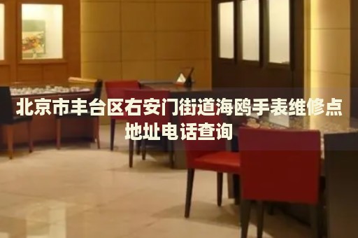 北京市豐臺區(qū)右安門街道海鷗手表維修點地址電話查詢