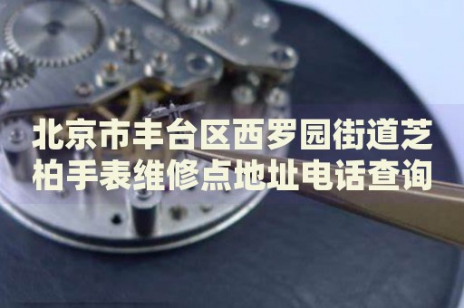 北京市豐臺(tái)區(qū)西羅園街道芝柏手表維修點(diǎn)地址電話查詢