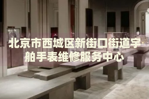 北京市西城區(qū)新街口街道宇舶手表維修服務(wù)中心