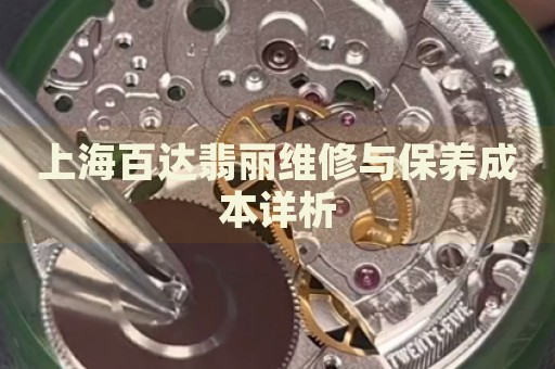 上海百達翡麗維修與保養(yǎng)成本詳析