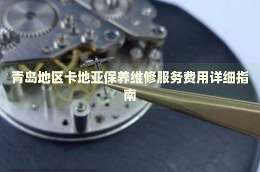 青島地區(qū)卡地亞保養(yǎng)維修服務(wù)費用詳細(xì)指南