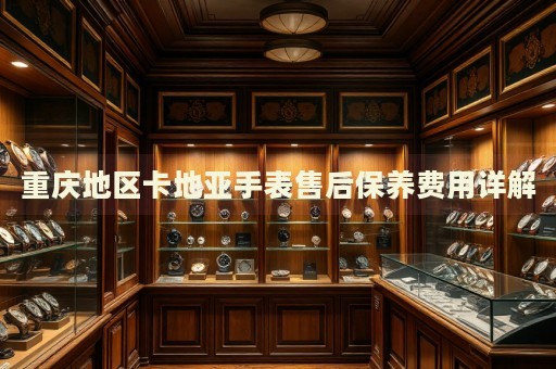 重慶地區(qū)卡地亞手表售后保養(yǎng)費(fèi)用詳解