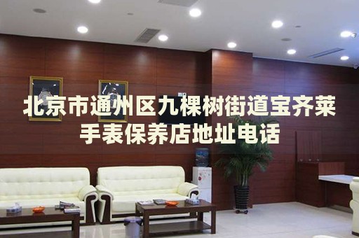 北京市通州區(qū)九棵樹街道寶齊萊手表保養(yǎng)店地址電話