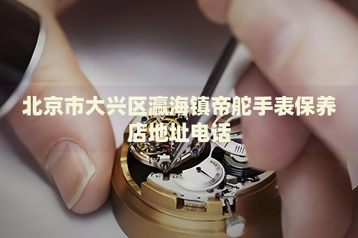 北京市大興區(qū)瀛海鎮(zhèn)帝舵手表保養(yǎng)店地址電話