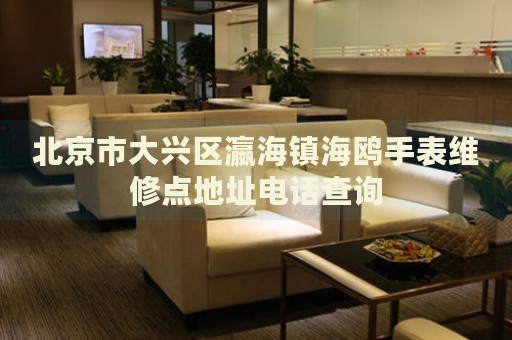 北京市大興區(qū)瀛海鎮(zhèn)海鷗手表維修點(diǎn)地址電話查詢